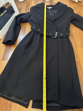 Cappotto H&M nero con cintura