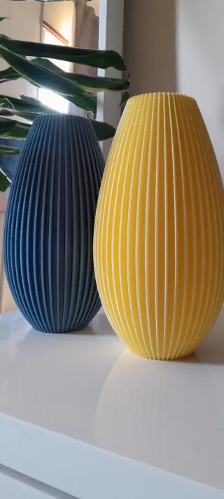 Conjunto 2 Vasos Decorativos Plástico