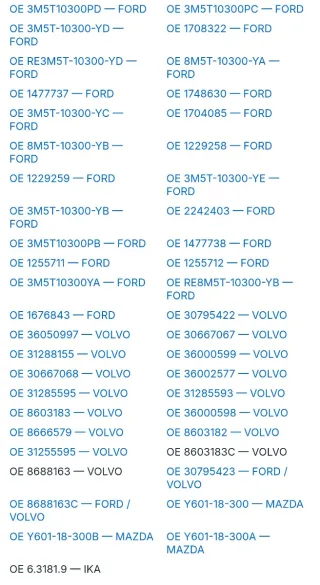 Alternador Ridex 4G0003P Ford, Mazda, Volvo