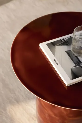 Mesa auxiliar baja metálica Truax