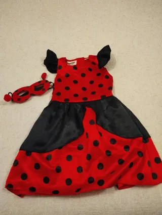 Disfraz Mariquita Talla 98-104cm