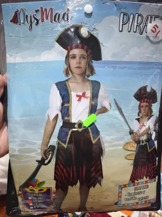 Disfraz Pirata Niña Talla 5-6 Años