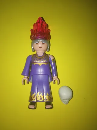 Playmobil figura bruja hechicera calavera