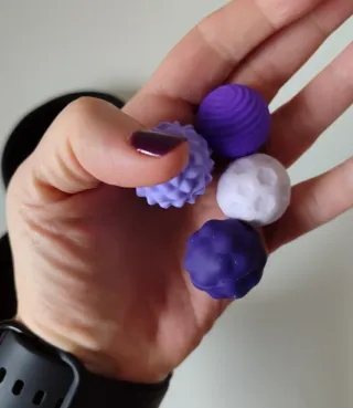 Tambor Zen Púrpura + Bolas Antiestrés