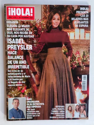 Lote 7 revistas ¡hola! Diciembre 2025 enero 2026