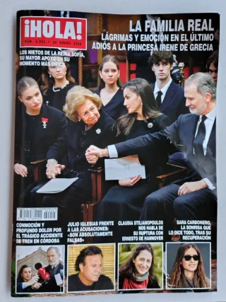 Lote 7 revistas ¡hola! Diciembre 2025 enero 2026