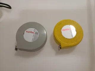 Flexómetro antiguo marca Stanley Sunflex 122 2m