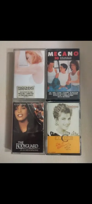 Lote 4 Casetes Pop Rock Años 80