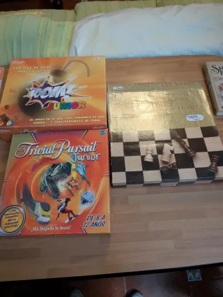 Juegos de mesa: Trivial Pursuit Junior y Boom!