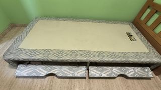 Cama individual completa con canapé