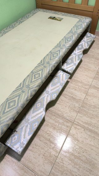 Cama individual completa con canapé