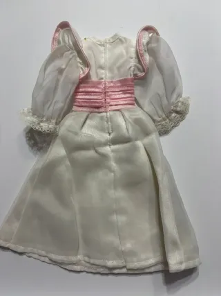 Vestido Nancy Comunión Blanco y Rosa