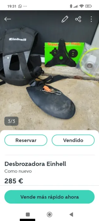 Desbrozadora Einhell como nueva