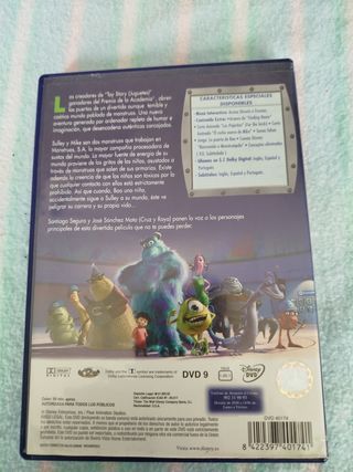 DVD Monstruos S.A. Disney Pixar