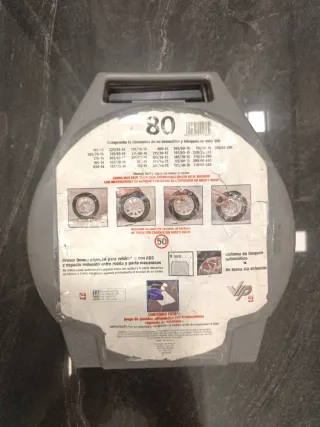 Cadenas nieve coche tamaño 80. Ver foto tamaños.