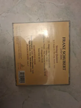 CD Schubert Quintetto in C major D. 956