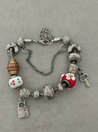 Pulsera Charm con Candado y Llave