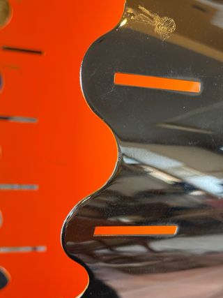 Lámpara Techo Cromada Interior Naranja