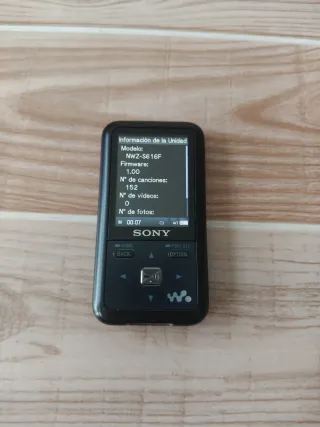 Sony Walkman NWZ-S615F Reproductor MP3/Video Negro