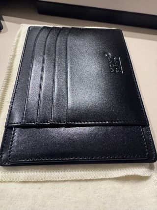 Tarjetero Montblanc Piel Negra Original