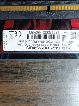 kit 2 memorias ram 16g (2x8g) dimm ddr4 2133mhz