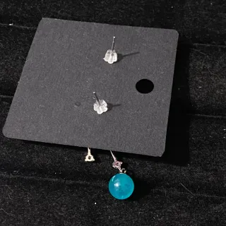 Pendientes de Circón lunar de amazonita natural