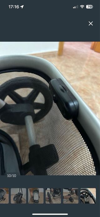 Carrito de bebé gris