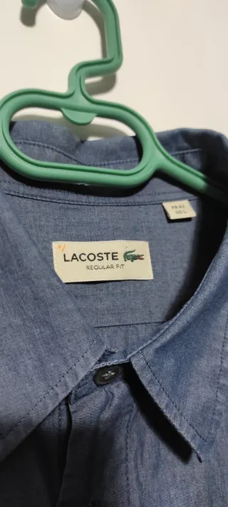 Camisa Lacoste Azul oscuro Manga Larga