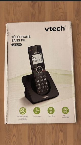 Teléfono Inalámbrico VTech ES2000 Negro