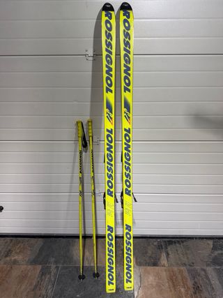 Esquís Rossignol Profesionales 1,98 con funda HEAD