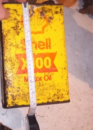 Lata Shell X100 Motor Oil Coleccionismo