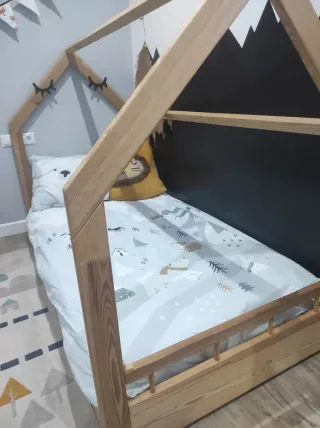 Cama Montessori Casita Madera