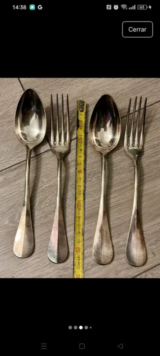 2 Tenedores y 2 Cucharas Antiguas