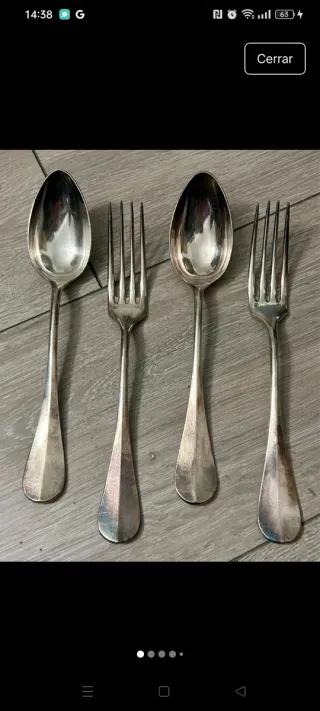 2 Tenedores y 2 Cucharas Antiguas