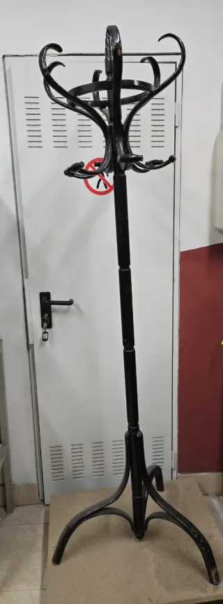 Perchero Vintage Madera  Negro