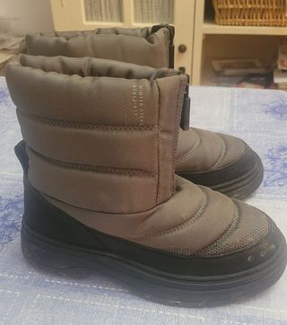 Botas de nieve infantiles grises