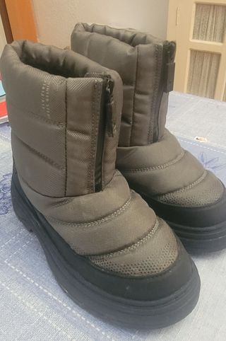 Botas de nieve infantiles grises
