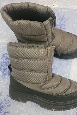 Botas de nieve infantiles grises