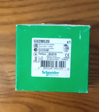 DISYUNTOR MOTOR SCHNEIDER GV2ME20
