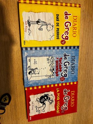 3 libros Diario de Greg