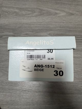 Zapatos Niña Angelitos Beige Talla 30