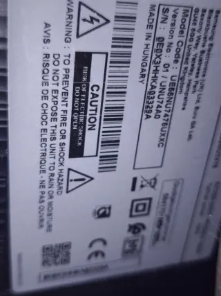 Televisión Samsung 55 Negra