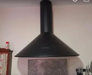 Campana de cocina negra