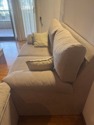 Conjunto Sofá 3+2 plazas Tela Gris verdoso