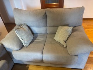 Conjunto Sofá 3+2 plazas Tela Gris verdoso