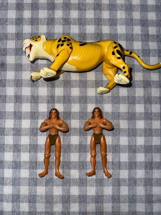 Muñecos Tarzán y Jaguar