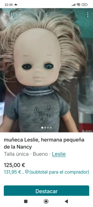 Muñeca Leslie, hermana de Nancy