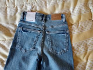 Pantalón vaquero Pull&Bear azul talla XS/32