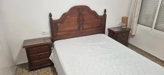 Cabezal y Mesitas de Noche Madera