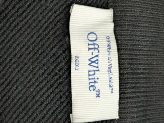 Sudadera Off-White Negra Media Cremallera